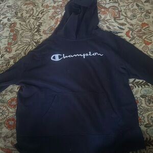Navy blue champion hoodie